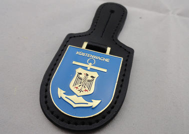 Moda Dostosowane HUSTENWACHE PU Leather Odznaka Kieszeń na prezent promocyjny