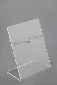 Przezroczysta akrylowa Holder Table Top Sign, przezroczystego plastiku posiadacze znak