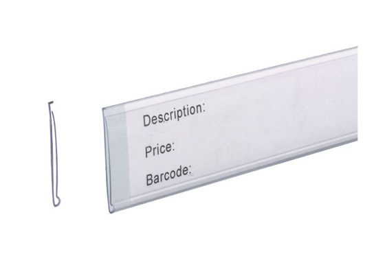 Własne kolory PCV plastikowe Super tag cena rynkowa, przezroczystego plastiku Label Holder, kanał Strip Nośniki etykiet 31242