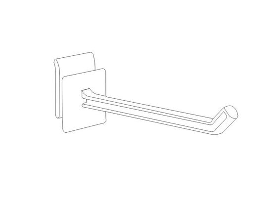 Biała listwa ściany, siatki i blachy perforowanej 3 - 6 calowe plastikowe PP Retail Wyświetl Haki 31095,31096,31097,31098