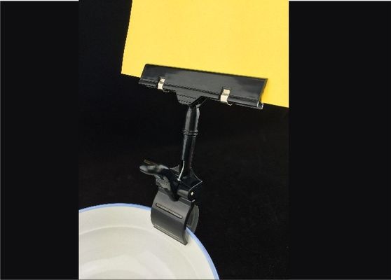 Supermarket Klipy Thumb kształt, Price Tag Holder Clip przegub uniwersalny