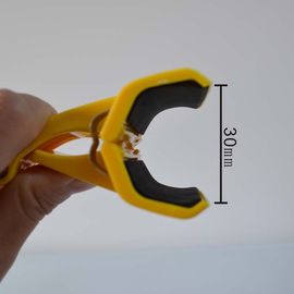 Żółte plastikowe Supermarket Reklama Price Tag Uchwyt klips, ABS podwójne burty