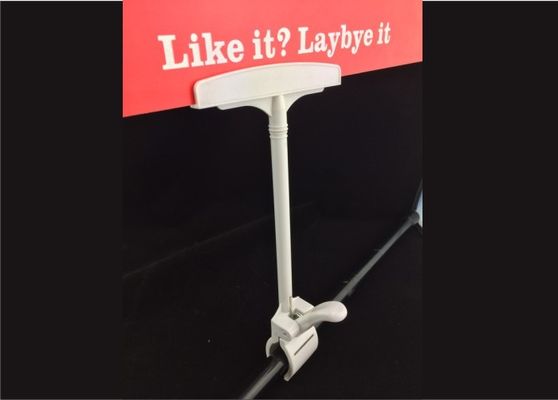 Biały Thumb Price Tag Uchwyt klips z tworzywa sztucznego ABS półek w centrum handlowym