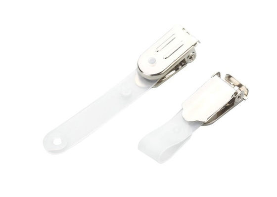 50mm pasek PE odchylanego klip Nazwa metalowe karty, karty identyfikacyjnej ID Holder Clip dla konferencji, spotkań 30270