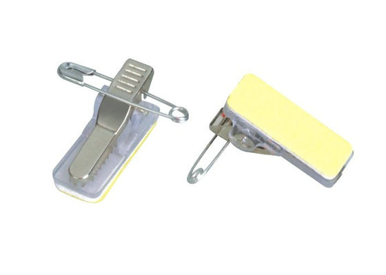 Ciśnienie broszka pin wrażliwe Crocodile klej Badge Holder Klip 30360