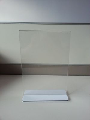 Znak Holder Restauracja Przezroczysty akryl Menu Stojak pleksy uchwytów na etykiety