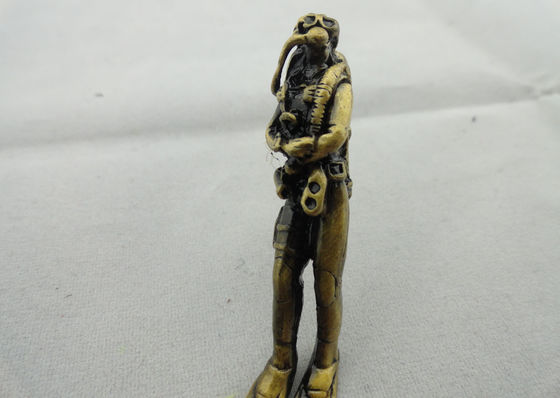 Metal Pełna Relief Key Chain, Breloczek z Pewter promocyjne Antique poszycia Gold