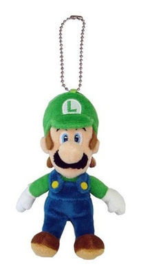 Niebieski i zielony Super Mario Pluszowy Brelok wypchanych zwierząt Plecak Klip