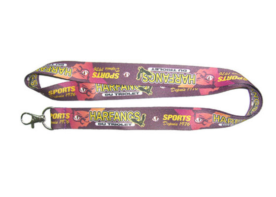 Harfangs Heat Transfer Printing reklamowe smycze, Dostosowane Smycze Z Metalu Hook