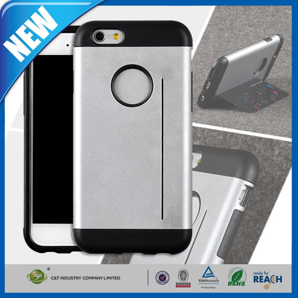 Diverse Assorted ochronna iPhone 6 Pokrywa PC TPU Z posiadacz karty kredytowej