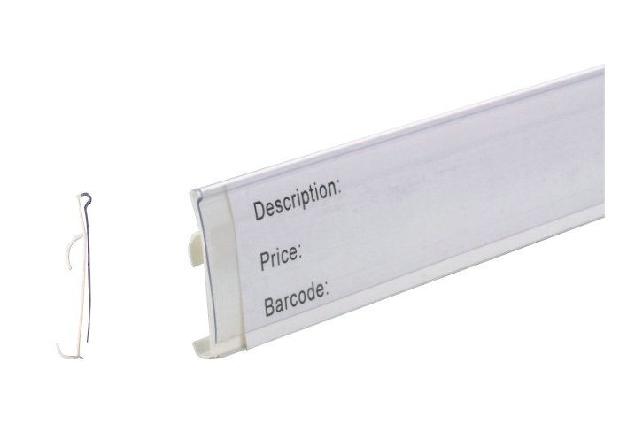 Niestandardowe Cena detaliczna Wyświetlanie PVC przezroczystego plastiku Label Uchwyt do sklepu, supermarketu 31239