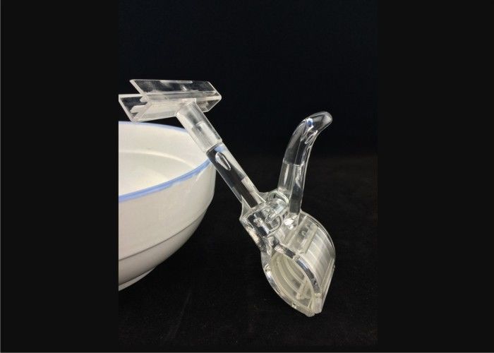 Elastycznego tworzywa Price Tag Uchwyt klips, ABS Transparentny Pop Zarejestruj Holder
